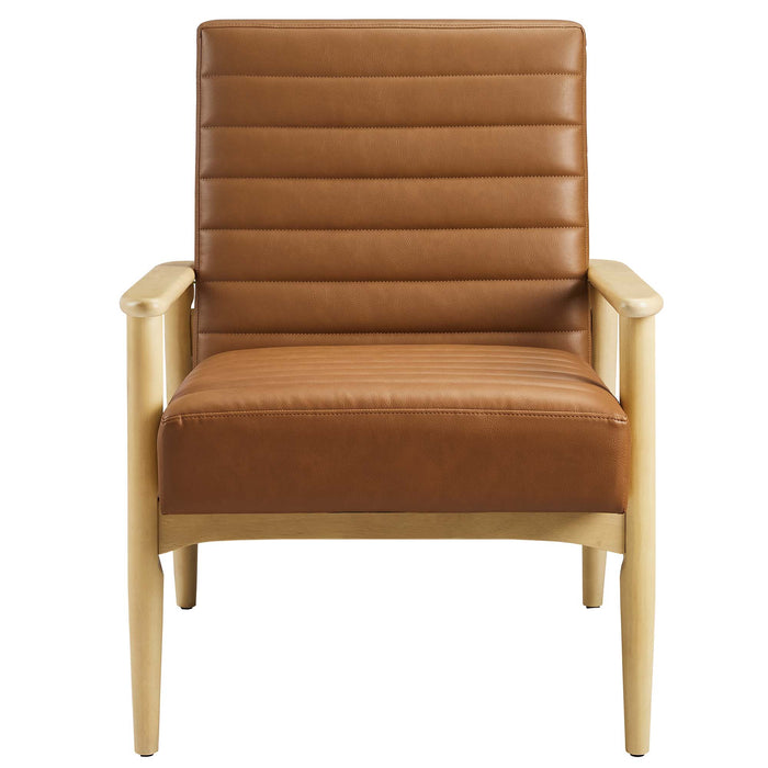 Jensen Vegan Leather Accent Chair by Modway