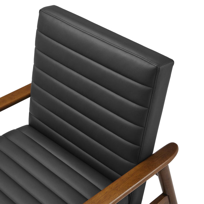 Jensen Vegan Leather Accent Chair by Modway