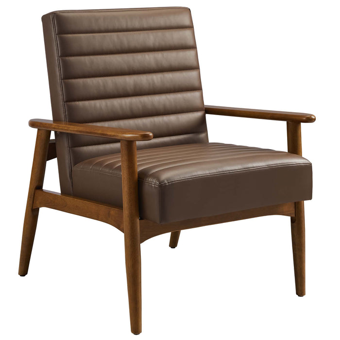 Jensen Vegan Leather Accent Chair by Modway