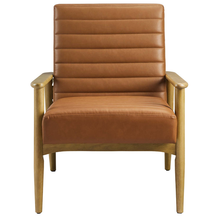 Jensen Vegan Leather Accent Chair by Modway