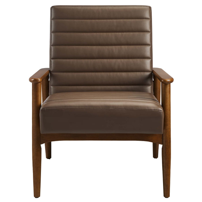 Jensen Vegan Leather Accent Chair by Modway