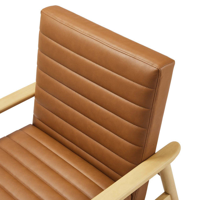 Jensen Vegan Leather Accent Chair by Modway