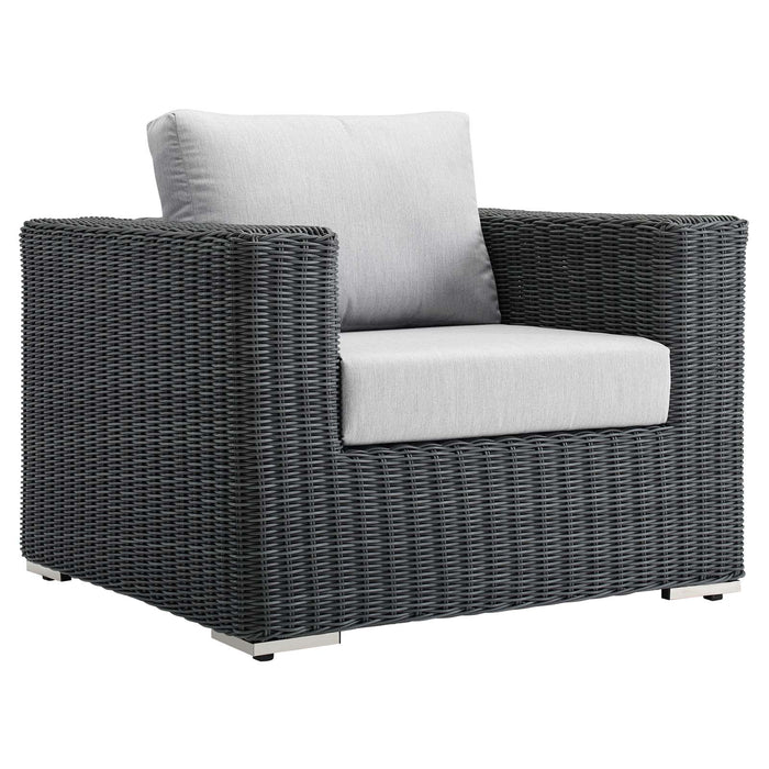 Summon Outdoor Patio Fabric Sunbrella� Armchair by Modway