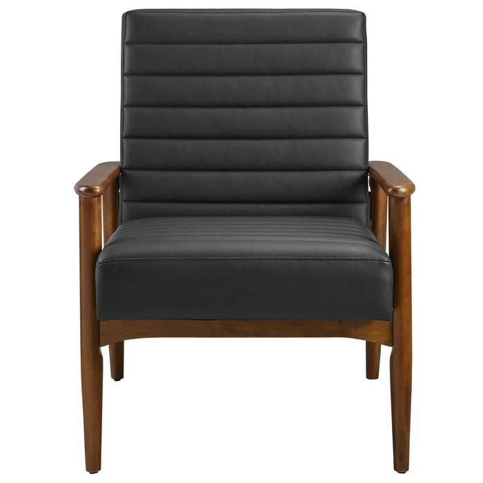 Jensen Vegan Leather Accent Chair by Modway