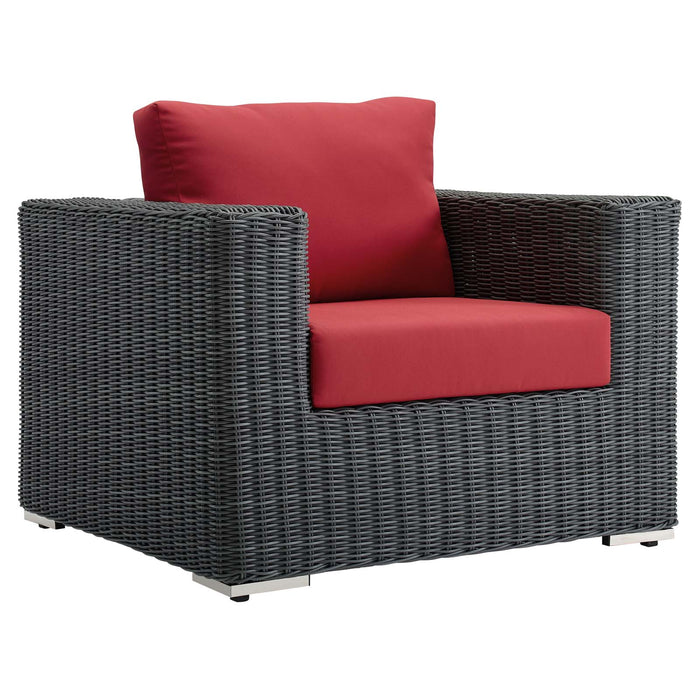 Summon Outdoor Patio Fabric Sunbrella� Armchair by Modway