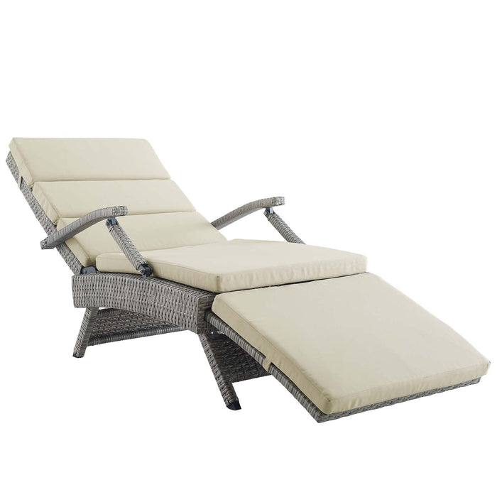 Envisage Chaise Outdoor Patio Wicker Rattan Lounge Chair by Modway