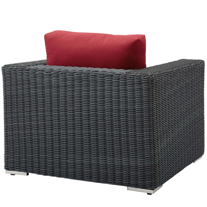 Summon Outdoor Patio Fabric Sunbrella� Armchair by Modway