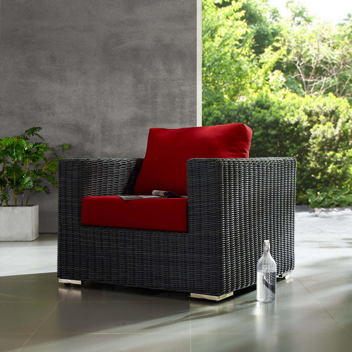 Summon Outdoor Patio Fabric Sunbrella� Armchair by Modway