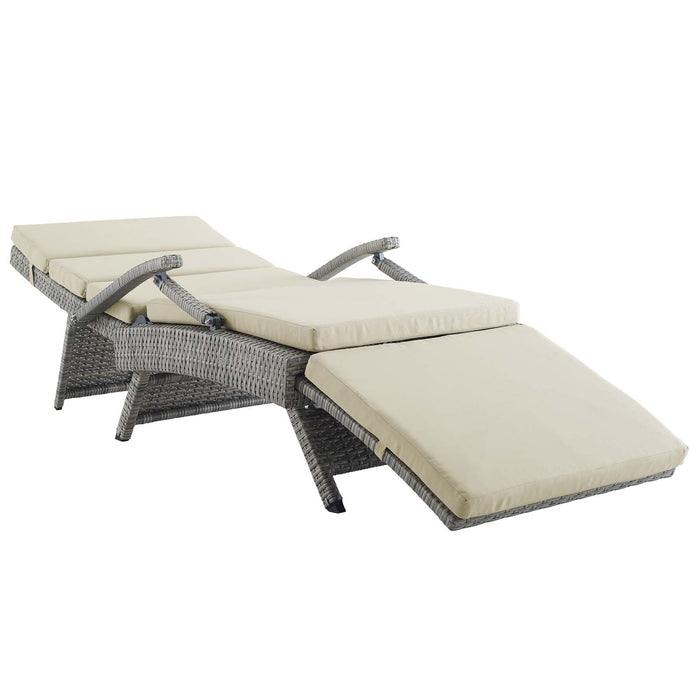 Envisage Chaise Outdoor Patio Wicker Rattan Lounge Chair by Modway