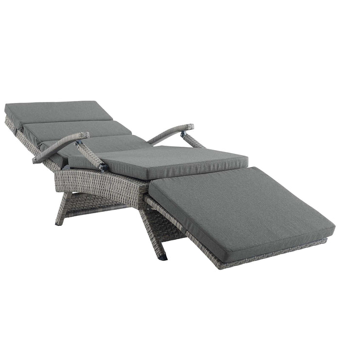 Envisage Chaise Outdoor Patio Wicker Rattan Lounge Chair by Modway