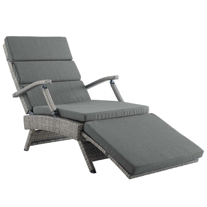 Envisage Chaise Outdoor Patio Wicker Rattan Lounge Chair by Modway