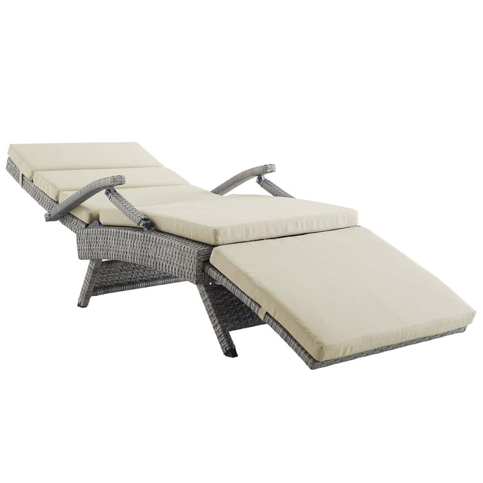 Envisage Chaise Outdoor Patio Wicker Rattan Lounge Chair by Modway