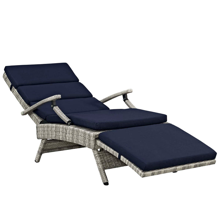 Envisage Chaise Outdoor Patio Wicker Rattan Lounge Chair by Modway