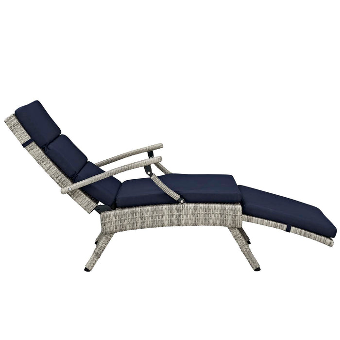 Envisage Chaise Outdoor Patio Wicker Rattan Lounge Chair by Modway