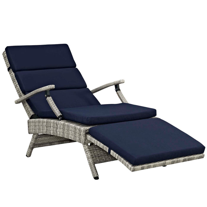 Envisage Chaise Outdoor Patio Wicker Rattan Lounge Chair by Modway