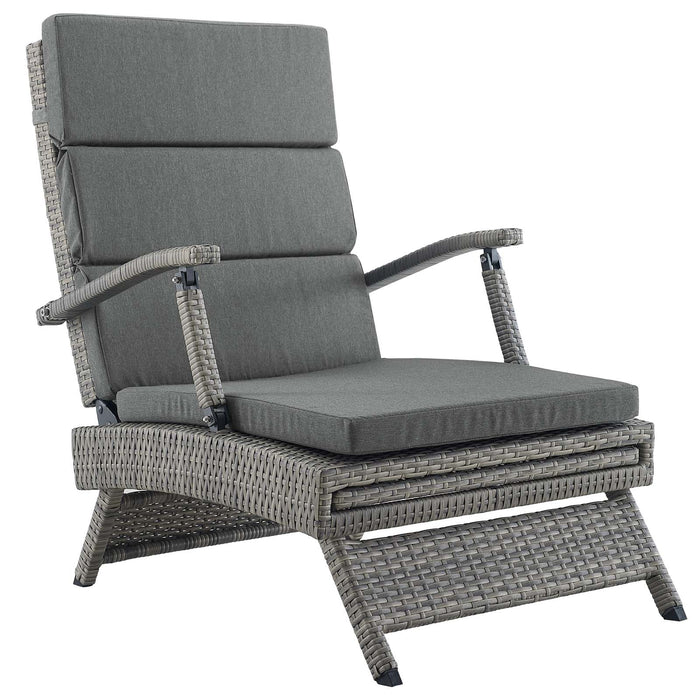 Envisage Chaise Outdoor Patio Wicker Rattan Lounge Chair by Modway