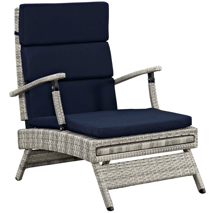 Envisage Chaise Outdoor Patio Wicker Rattan Lounge Chair by Modway