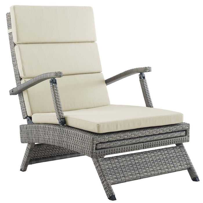 Envisage Chaise Outdoor Patio Wicker Rattan Lounge Chair by Modway