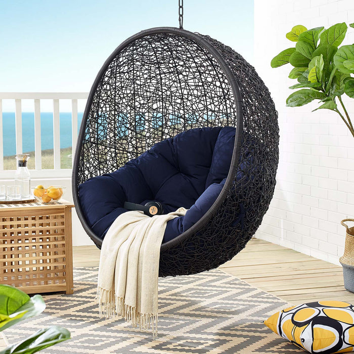 Encase Sunbrella� Fabric Swing Outdoor Patio Lounge Chair Without Stand by Modway