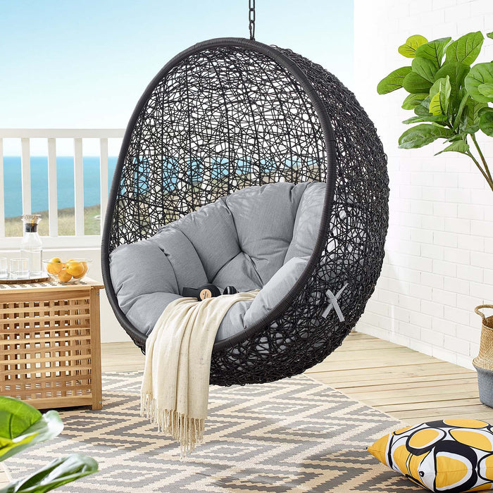 Encase Sunbrella� Fabric Swing Outdoor Patio Lounge Chair Without Stand by Modway