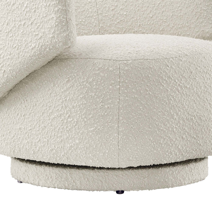 Celestia Boucle Fabric Swivel Chair by Modway