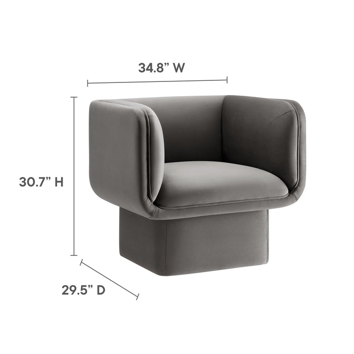 Tate Performance Velvet Accent Chair by Modway