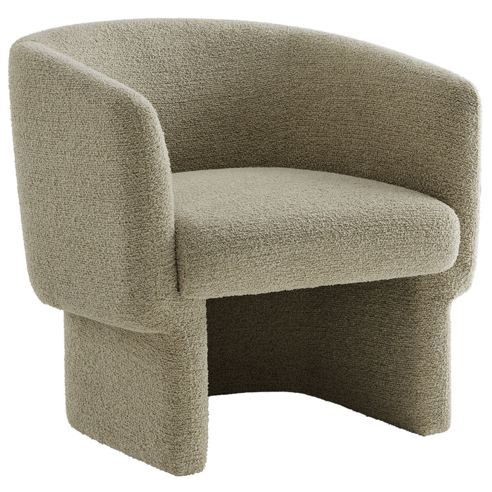 Muse Boucle Fabric Barrel Accent Chair by Modway