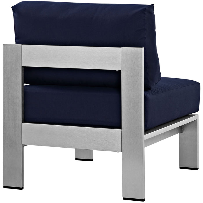 Shore Armless Outdoor Patio Aluminum Chair by Modway