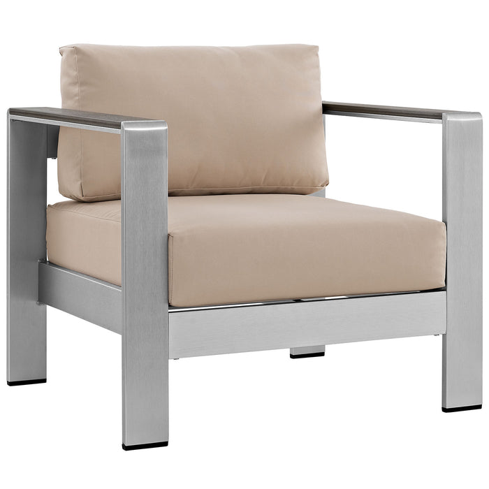 Shore Outdoor Patio Aluminum Armchair by Modway