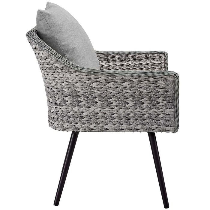 Endeavor Outdoor Patio Wicker Rattan Armchair by Modway