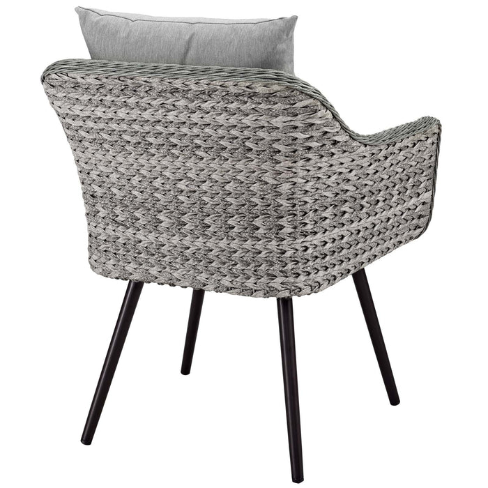 Endeavor Outdoor Patio Wicker Rattan Armchair by Modway