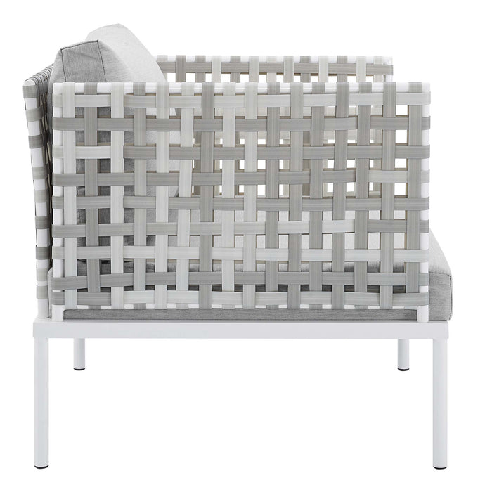 Harmony Sunbrella� Basket Weave Outdoor Patio Aluminum Armchair by Modway