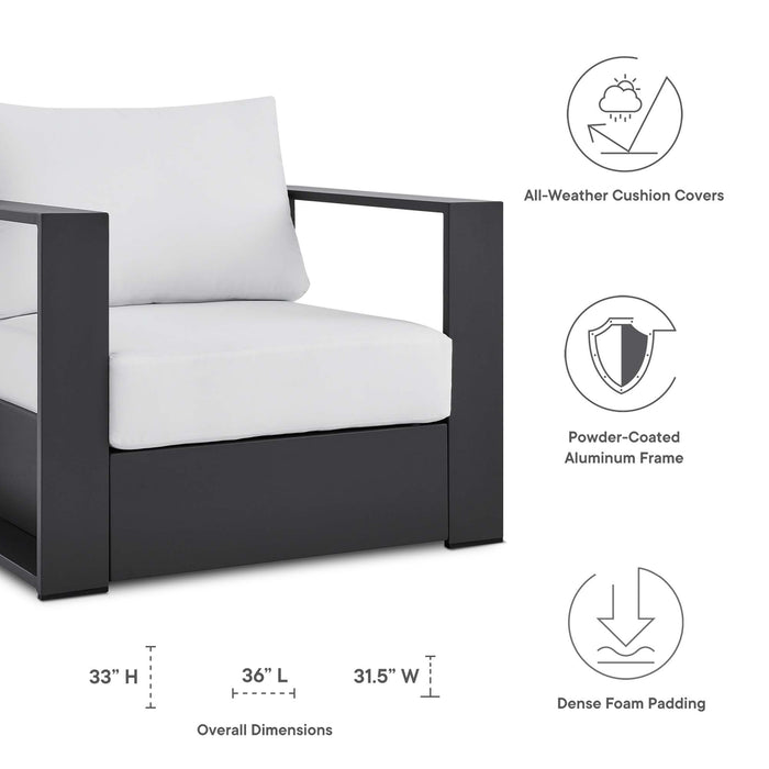 Tahoe Outdoor Patio Powder-Coated Aluminum Armchair by Modway