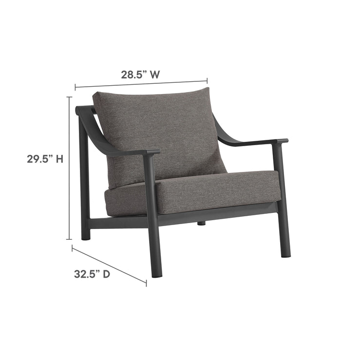 Terrace Outdoor Patio Aluminum Accent Armchair by Modway