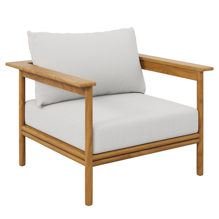 Wren Outdoor Patio Teak Wood Armchair by Modway