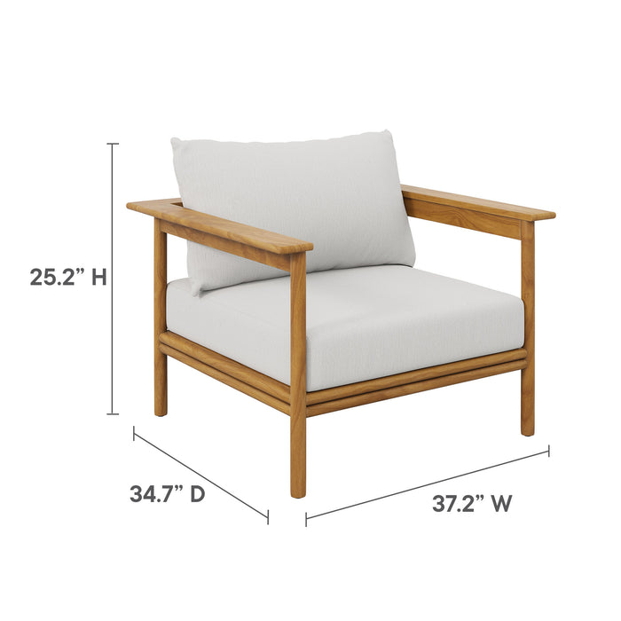 Wren Outdoor Patio Teak Wood Armchair by Modway