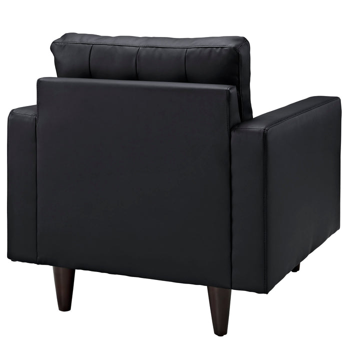 Empress Bonded Leather Armchair by Modway