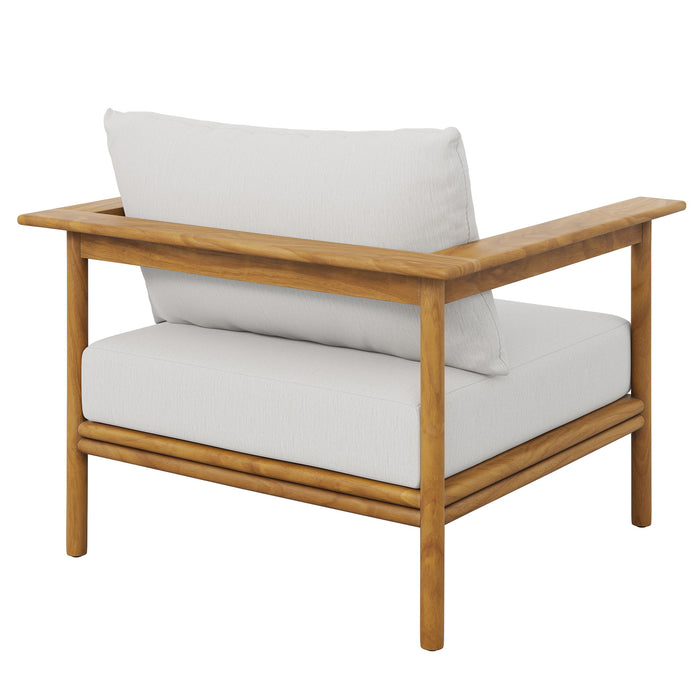 Wren Outdoor Patio Teak Wood Armchair Set of 2 by Modway