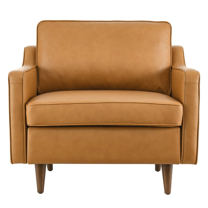 Impart Genuine Leather Armchair by Modway