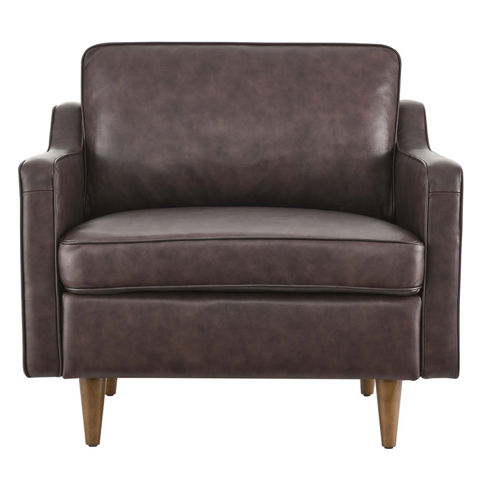 Impart Genuine Leather Armchair by Modway