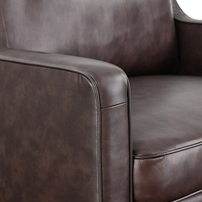 Impart Genuine Leather Armchair by Modway