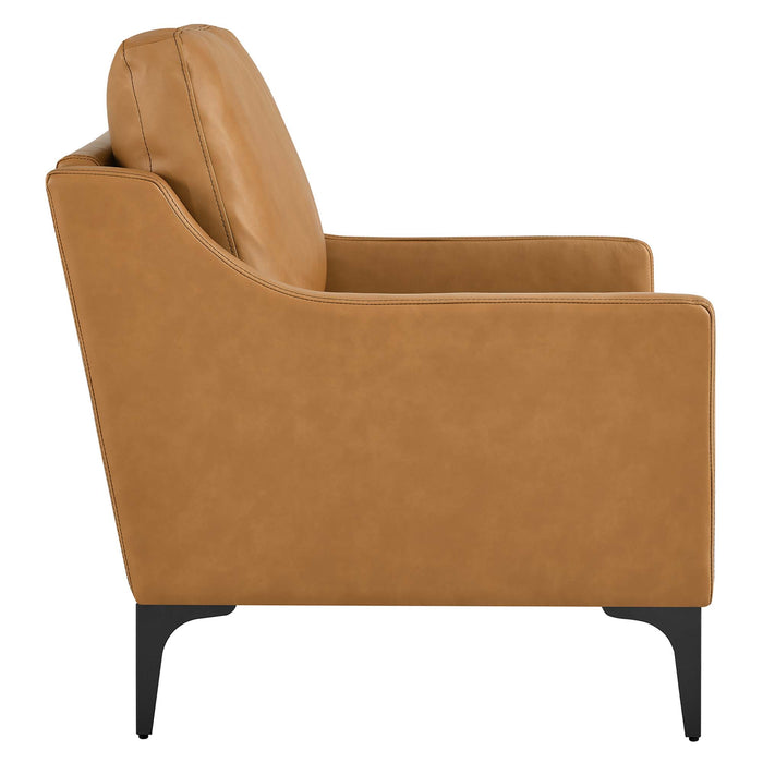 Corland Leather Armchair by Modway