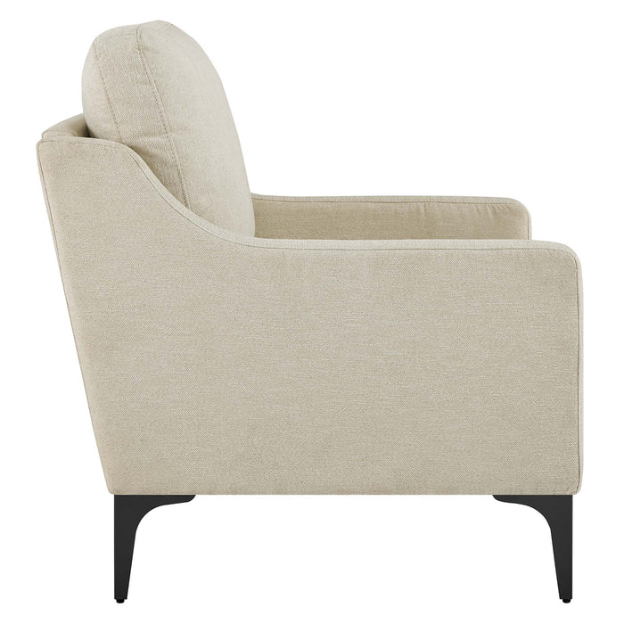 Corland Upholstered Fabric Armchair by Modway