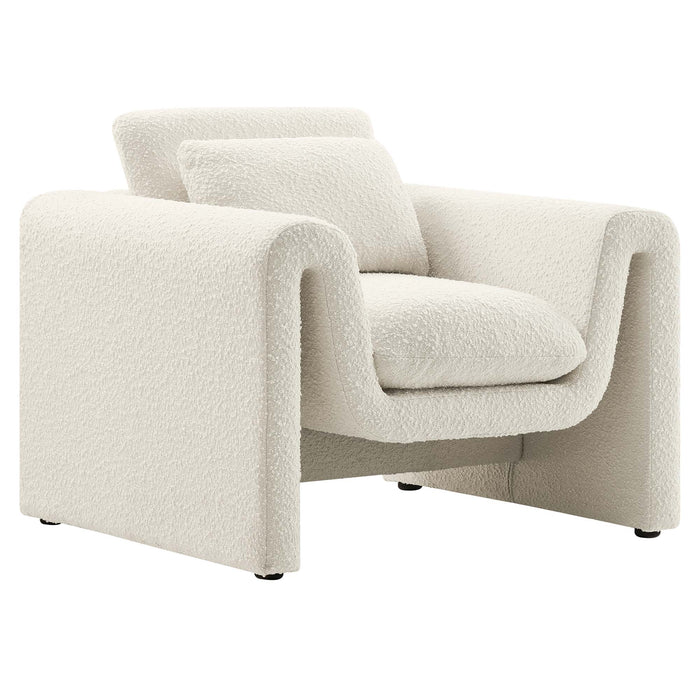 Waverly Boucle Upholstered Armchair by Modway