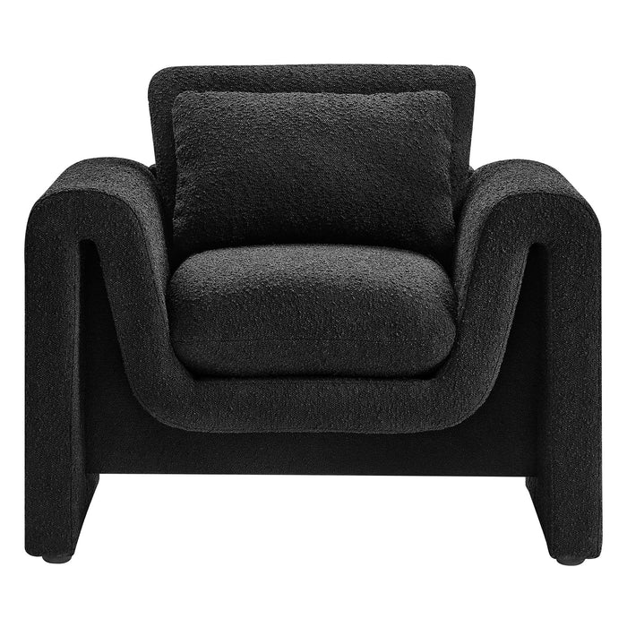 Waverly Boucle Upholstered Armchair by Modway