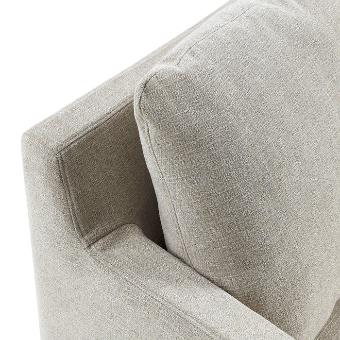 Serene Linen Slipcovered Swivel Armchair by Modway