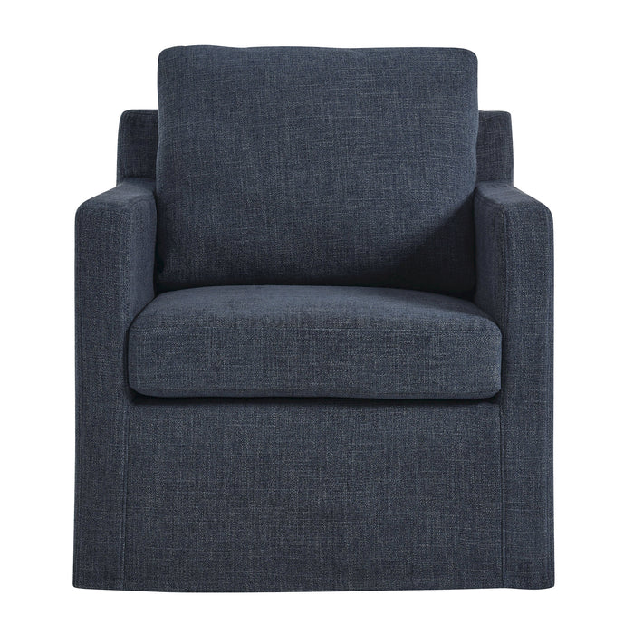 Serene Linen Slipcovered Swivel Armchair by Modway