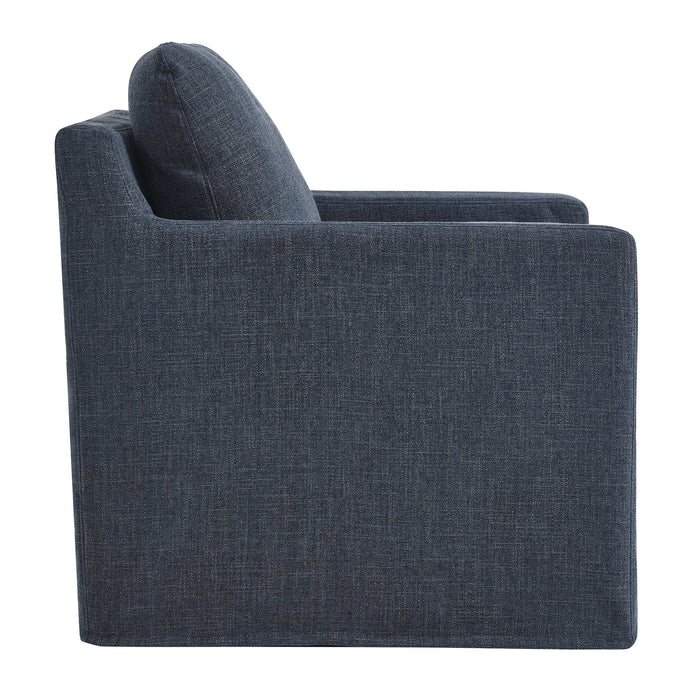 Serene Linen Slipcovered Swivel Armchair by Modway