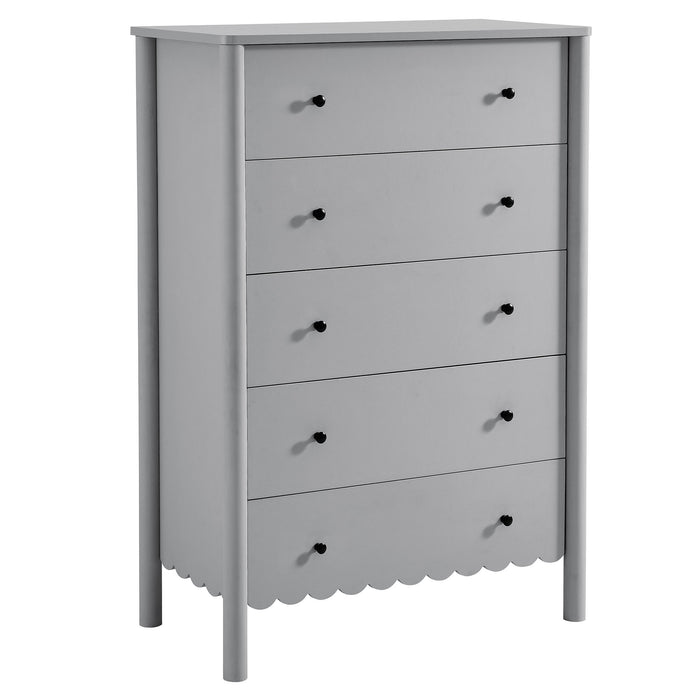 Emmeline Scalloped 5-Drawer Chest by Modway