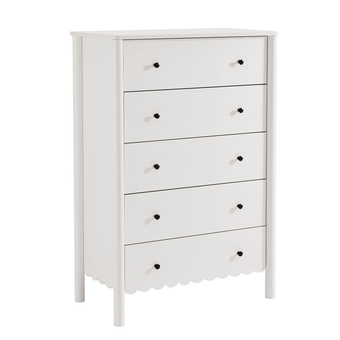 Emmeline Scalloped 5-Drawer Chest by Modway